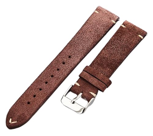 Bihahyj Uhrenarmband 14mm-22mm Echtes Wildleder Leder Schnellverschluss Armband, Farbe 2, 16 mm von Bihahyj