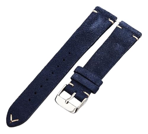 Bihahyj Uhrenarmband 14mm-22mm Echtes Wildleder Leder Schnellverschluss Armband, Farbe 6, 18 mm von Bihahyj