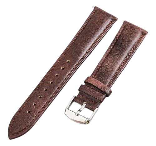 Bihahyj Uhrenarmband 16mm-24mm Echtleder Schnellverschluss-Armband, Farbe 2, 19 mm von Bihahyj