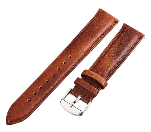 Bihahyj Uhrenarmband 16mm-24mm Echtleder Schnellverschluss-Armband, Farbe 6, 22 mm von Bihahyj