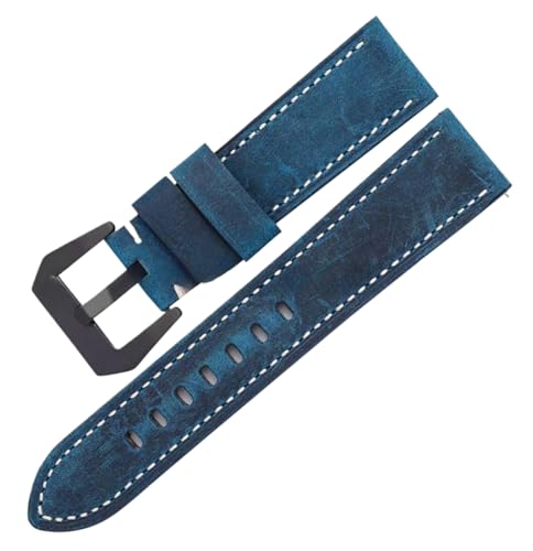Bihahyj Uhrenarmband 20mm/22mm/24mm Schnellverschluss Echtleder Uhrenarmband, Farbe 2 Schwarz, 24 mm Bihahyj Uhrenarmband 20mm/22mm/24mm Schnellverschluss Echtleder Uhrenarmband, Farbe 2 Schwarz, 24 mm von Bihahyj