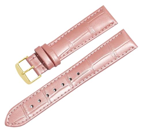 Bihahyj Uhrenarmband Echtleder 10mm-24mm mit Butterfly-Verschluss, Farbe 6, 12 mm von Bihahyj