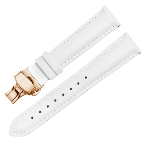 Bihahyj Uhrenarmband Echtleder Armband 12mm bis 24mm, Farbe 14, 15 mm von Bihahyj