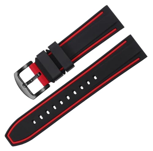 Bihahyj Uhrenarmband Gummi Uhrenarmbänder 20mm-26mm, Farbe 2, 22 mm Bihahyj Uhrenarmband Gummi Uhrenarmbänder 20mm-26mm, Farbe 2, 22 mm von Bihahyj