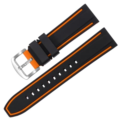 Bihahyj Uhrenarmband Gummi Uhrenarmbänder 20mm-26mm, Farbe 3, 22 mm Bihahyj Uhrenarmband Gummi Uhrenarmbänder 20mm-26mm, Farbe 3, 22 mm von Bihahyj