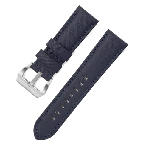 Bihahyj Uhrenarmband Nylon Casual Uhrenarmband 20mm bis 26mm, Farbe 6 Schwarz, 26 mm von Bihahyj