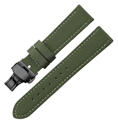 Bihahyj Uhrenarmband Nylon Uhrenarmband mit Canvas Butterfly Verschluss 18mm-24mm, Farbe 12, 20 mm Bihahyj Uhrenarmband Nylon Uhrenarmband mit Canvas Butterfly Verschluss 18mm-24mm, Farbe 12, 20 mm von Bihahyj