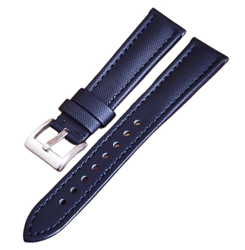 Bihahyj Uhrenarmband Vielseitige Nylon-Canvas-Armbänder 18mm-24mm, Farbe 5, 24 mm von Bihahyj