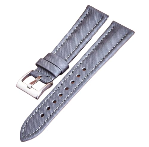 Bihahyj Uhrenarmband Vielseitige Nylon-Canvas-Armbänder 18mm-24mm, Farbe 7, 18 mm von Bihahyj