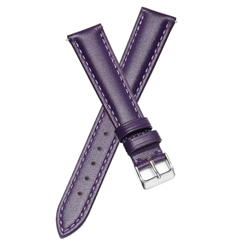 Bihahyj Uhrenarmband aus Leder, handgefertigt, für Herren und Damen, 12-24mm, Farbe 5, 14mm von Bihahyj