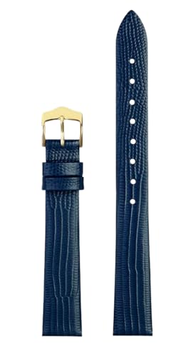 Bihahyj Uhrenarmband aus echtem Leder, 14mm, Ersatzarmband für Damen, Farbe 19 von Bihahyj