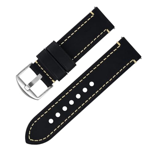 Bihahyj Uhrenarmband aus echtem Leder, 18–26mm, Farbe 1, 22mm Bihahyj Uhrenarmband aus echtem Leder, 18–26mm, Farbe 1, 22mm von Bihahyj