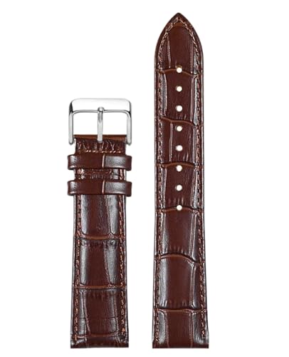 Bihahyj Uhrenarmband aus echtem Leder für Herren, 10-22mm, Farbe 4, 15mm von Bihahyj