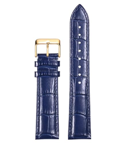 Bihahyj Uhrenarmband aus echtem Leder für Herren, 10-22mm, Farbe 8, 17mm von Bihahyj