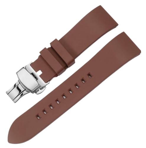 Bihahyj Uhrenarmband aus weichem Fluorkautschuk, 18–24mm, wasserdicht, Ersatzband aus Gummi, Farbe 19, 21 mm Bihahyj Uhrenarmband aus weichem Fluorkautschuk, 18–24mm, wasserdicht, Ersatzband aus Gummi, Farbe 19, 21 mm von Bihahyj