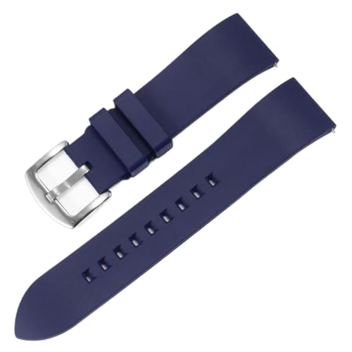Bihahyj Uhrenarmband aus weichem Fluorkautschuk, 18–24mm, wasserdicht, Ersatzband aus Gummi, Farbe 3, 19 mm Bihahyj Uhrenarmband aus weichem Fluorkautschuk, 18–24mm, wasserdicht, Ersatzband aus Gummi, Farbe 3, 19 mm von Bihahyj