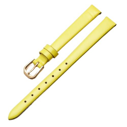 Bihahyj Universelle kleine Leder-Uhrenarmbänder mit Dornschließe, 7 mm, Leder, Kein Edelstein von Bihahyj