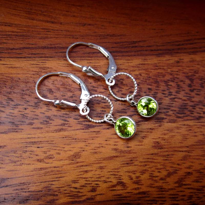 Peridot Sterling Silber Ohrringe August Birthstone Schmuck von Bihls