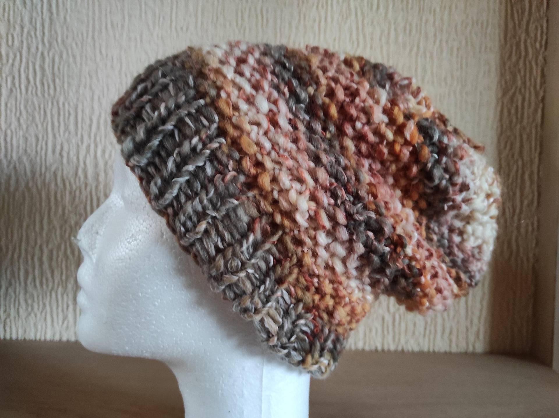Gestrickte Mütze - Mehrfarbige Beanie Wintermütze Für Damen Und Teens von BiiienisKunstkorb