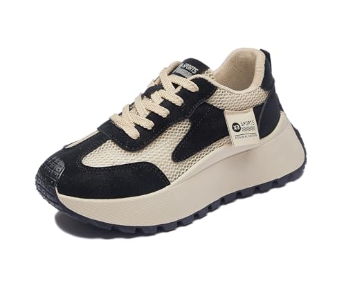 Biilyli Damen Bequeme Plateau Sneaker Niedliche Leicht Turnschuhe Campus Atmungsaktive Schuhe rutschfeste Schwarz 40 Biilyli Damen Bequeme Plateau Sneaker Niedliche Leicht Turnschuhe Campus Atmungsaktive Schuhe rutschfeste Schwarz 40 von Biilyli