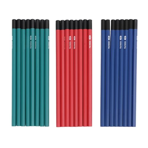 24-teiliges Sechskant-Bleistift-Set, Bruchsichere Graphit-Holz-Zeichenstifte, Schreiben, Zeichnen, Skizzieren, Schulbedarf, Gefertigt aus Hochwertigem Holz von Biitfuu