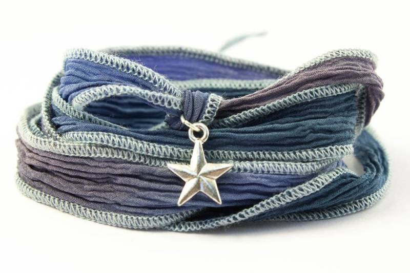 Wish Upon A Star Schmuck, Seide Wickeln Armband, Inspirierende Schmuck Handgefertigt in Amerika, Boho Festival - cms von BijouBands
