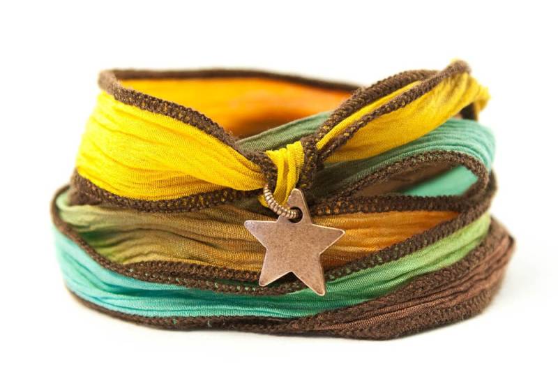 sterne Schmuck, Seidenpackung Armband, Inspirierende Handgefertigt in Amerika, Boho-Festival-Schmuck von BijouBands