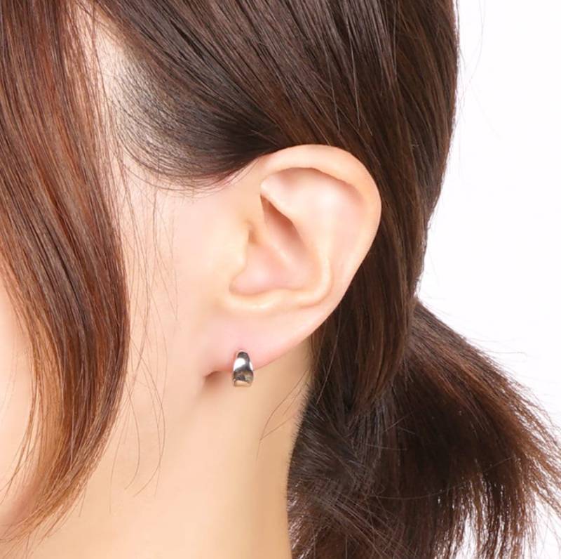 Ceramic Creole Silber von BijouBlissJewellery