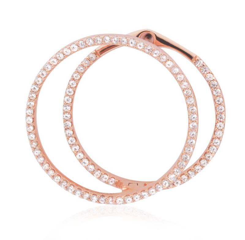 Embellished Hoops Rose Gold von BijouBlissJewellery