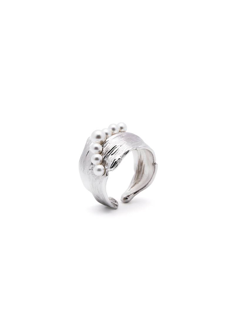 Pearl Embellished Ring Silver von BijouBlissJewellery