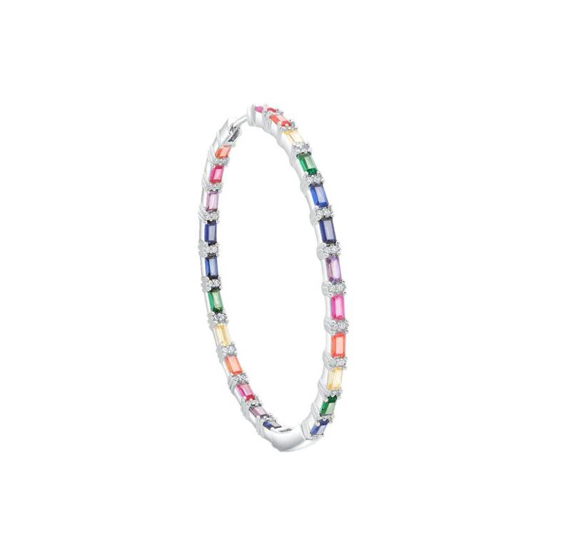 Rainbow Hoops Silver von BijouBlissJewellery