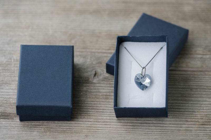 5 Stück Blaue Schmuck-Box 50mmx80mm | 1.96 "x3.14" Umweltfreundliche Karton Ohrringe Box Schmuck Geschenkbox Papierbox Dunkelblau Verpackungen von BijouMadeForYou