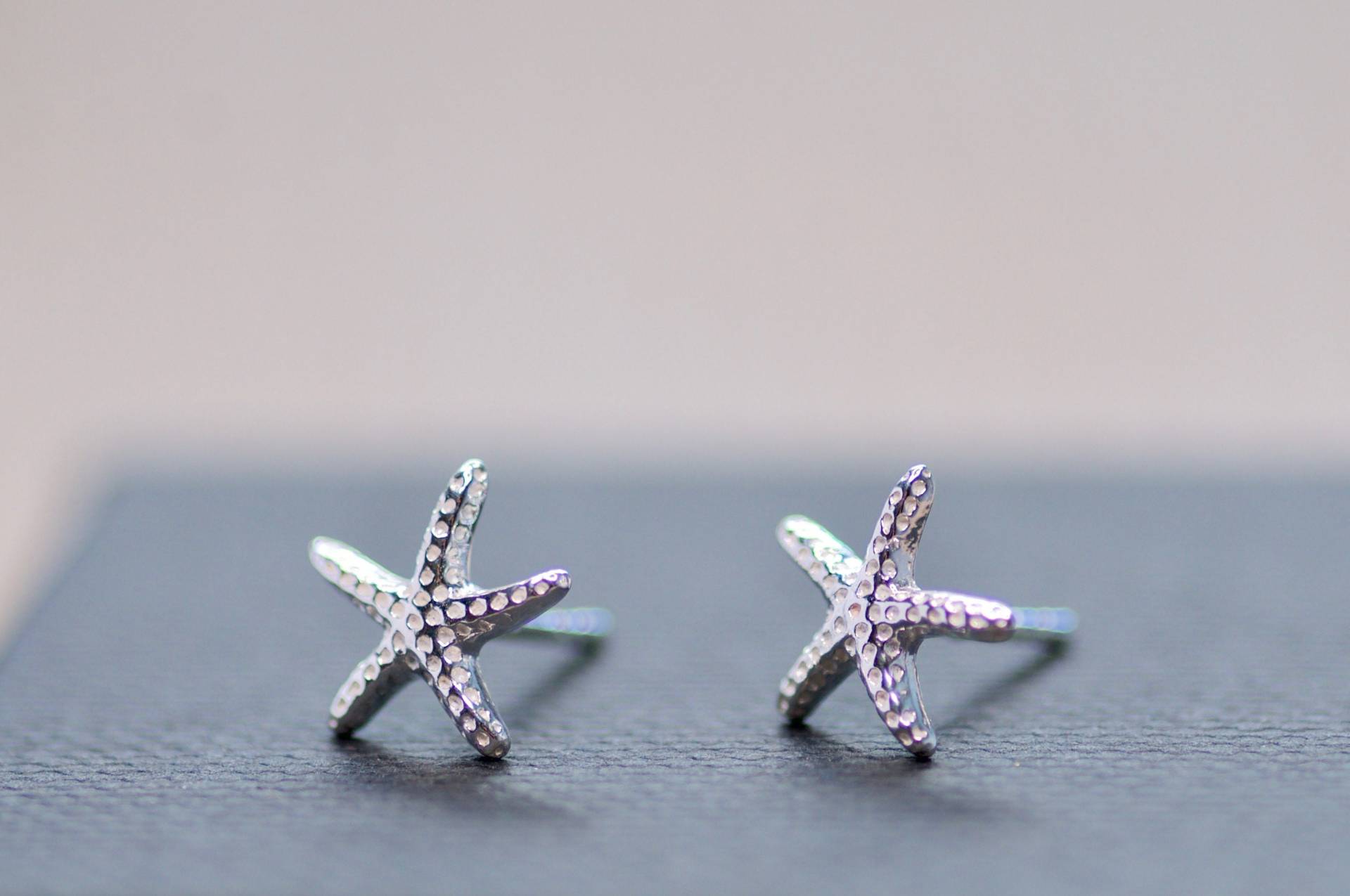 Seestern Ohrstecker, Sommerferien Ohrringe, Strand Massiv Silber Schmuck, Sommer Schmuck von BijouMadeForYou