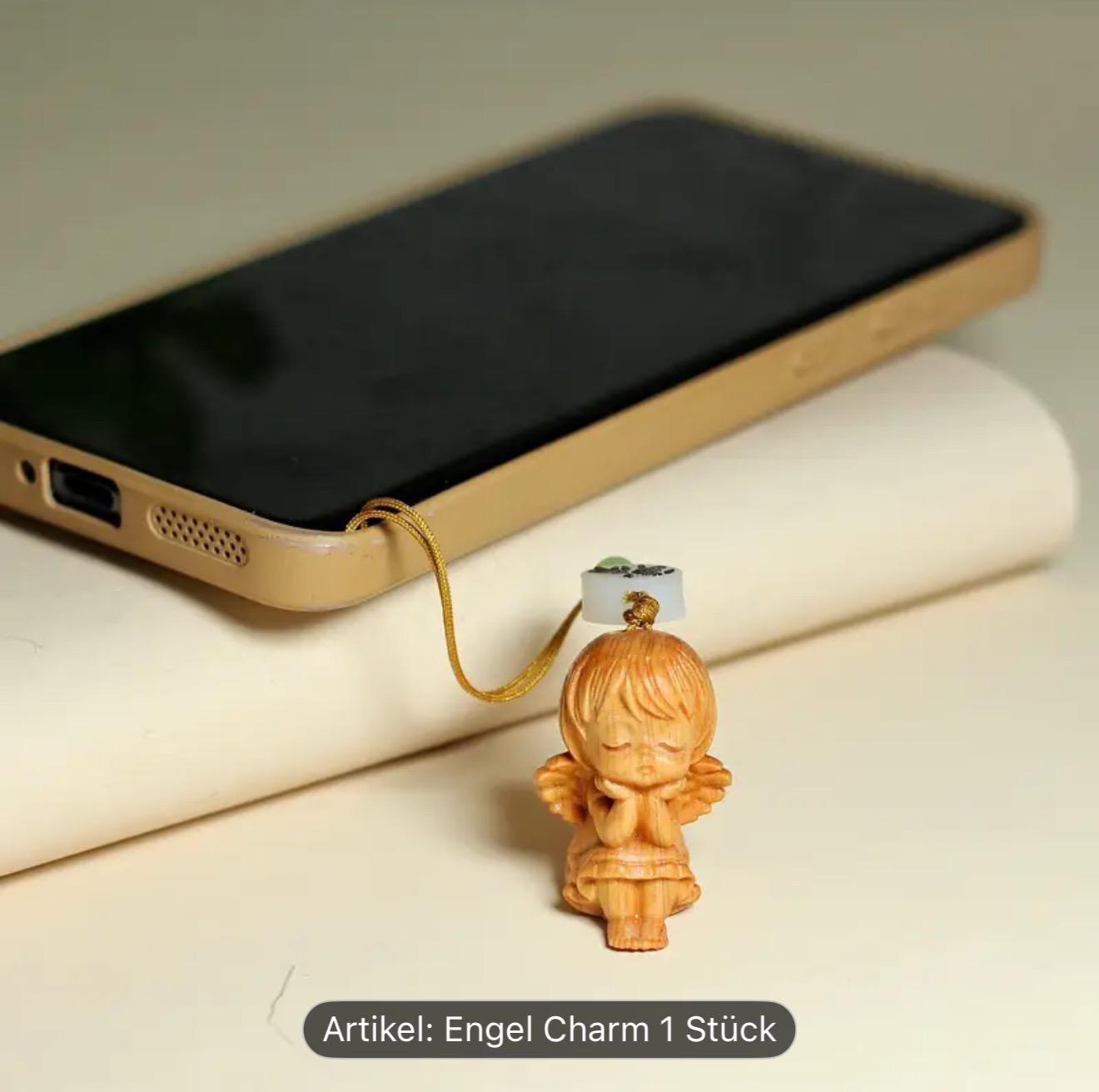 1 Stück Holzengel-Anhänger, Kreative Holzschnitzerei Denkendes Mädchen Handy-Anhänger Taschenanhänger, Weihnachtsgeschenk Weihnachtsdeko 1 Stück Holzengel-Anhänger, Kreative Holzschnitzerei Denkendes Mädchen Handy-Anhänger Taschenanhänger, Weihnachtsgeschenk Weihnachtsdeko von Bijoui8Xpress