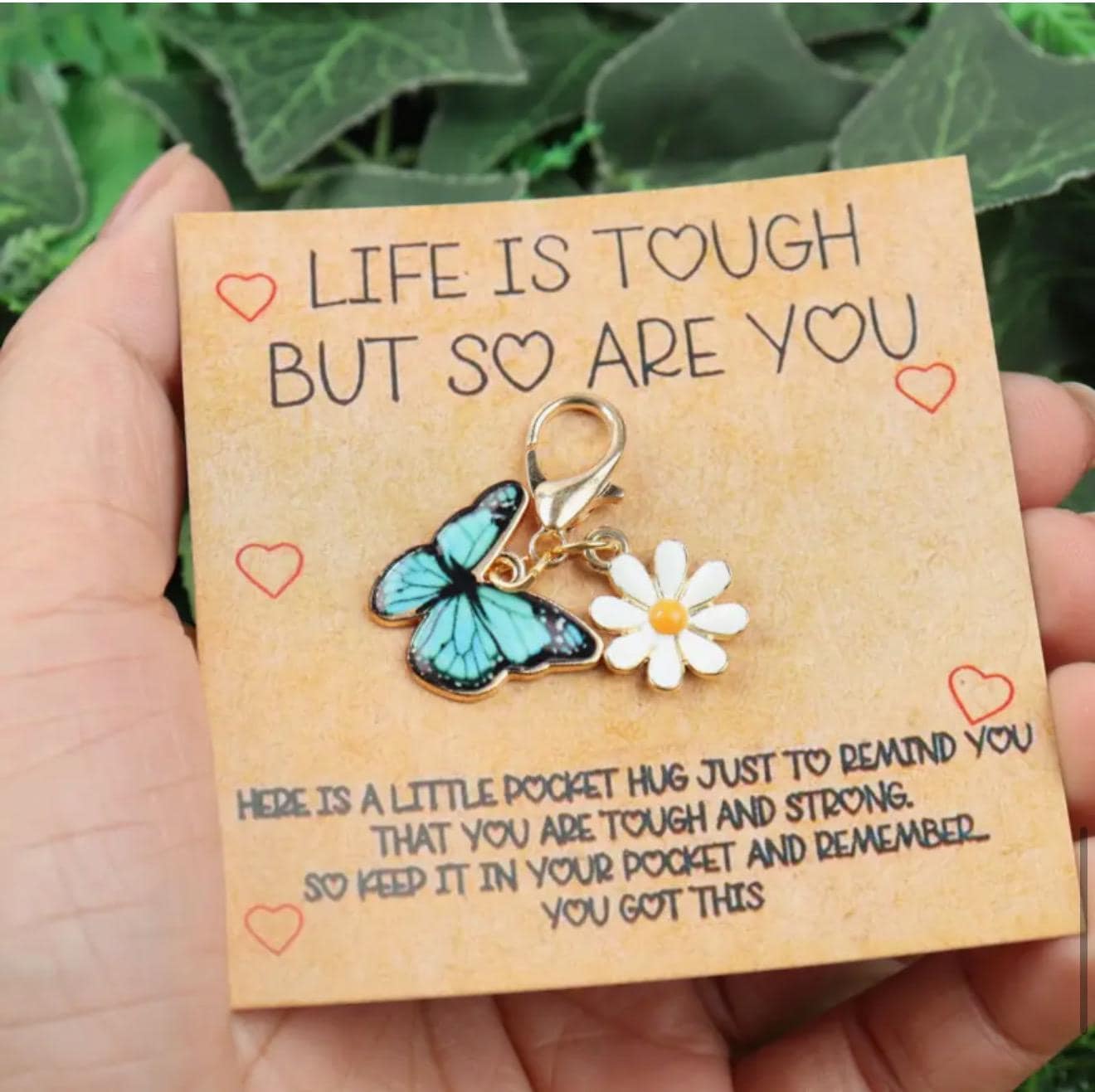 Schlüsselanhänger Mit Emaille-Schmetterling Und Inspirierender Botschaft - Perfektes Geschenk Für Jeden, Ideal Geburtstag, Neujahr von Bijoui8Xpress