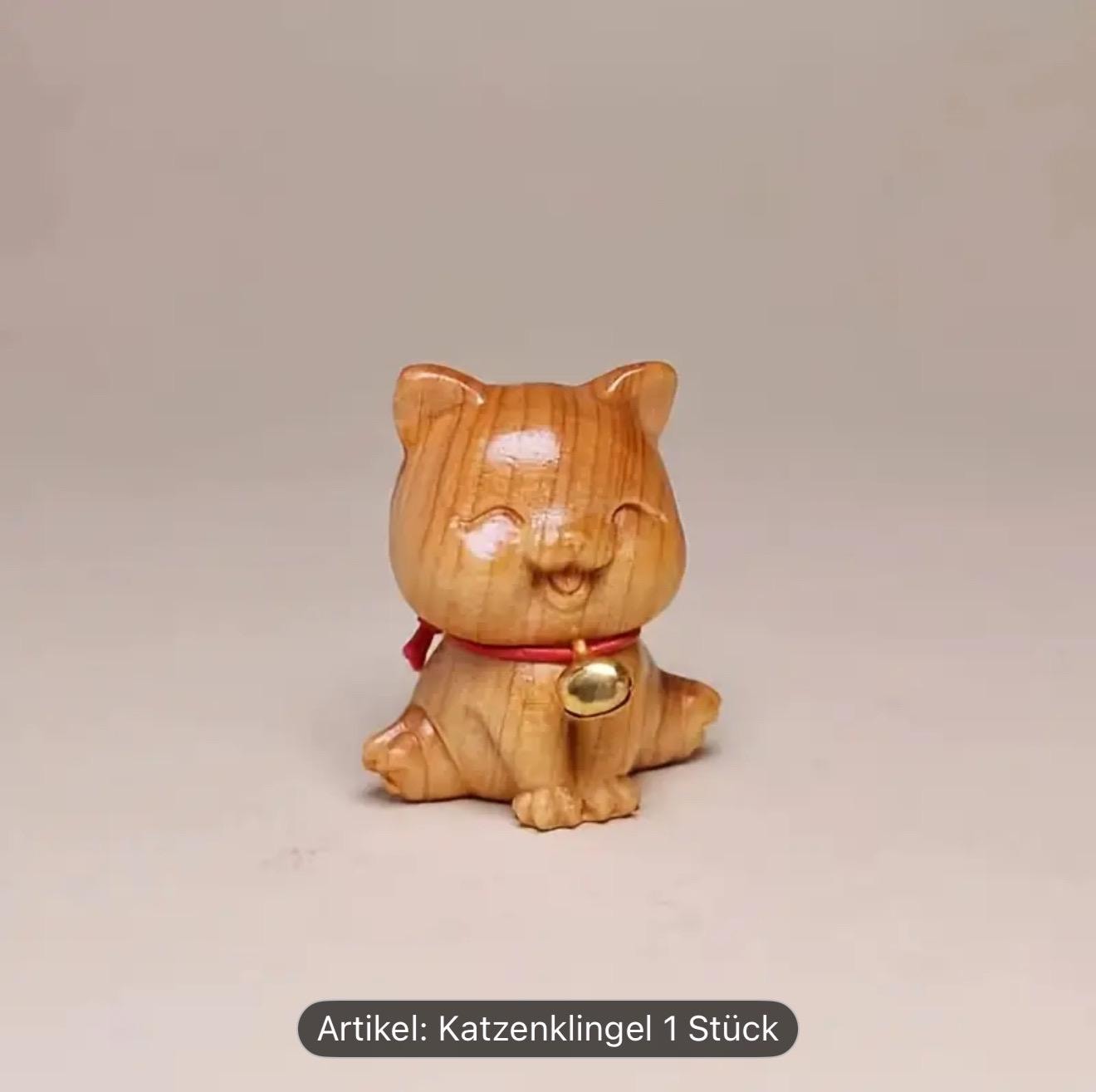 Süße Tier Weihnachtsdekoration Kreatives Holz-Katzenornament - 1 Stück Holzschnitzerei Süße Tier Weihnachtsdekoration Kreatives Holz-Katzenornament - 1 Stück Holzschnitzerei von Bijoui8Xpress