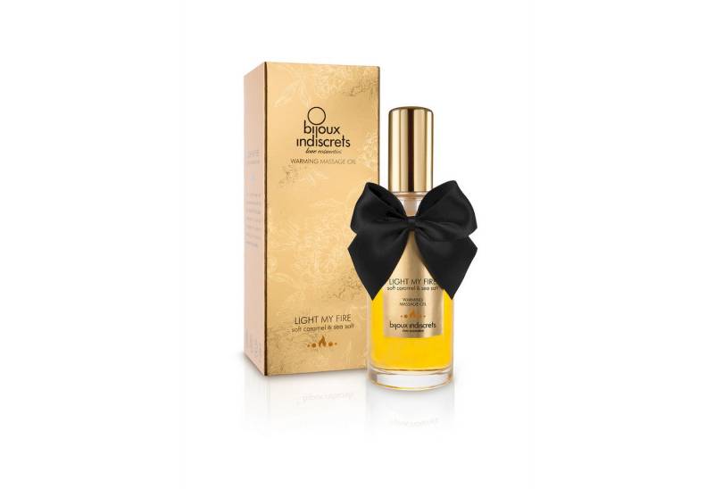 Bijoux Indiscrets Gleit- und Massagegel Light My Fire - Warming Massageöl Soft Caramel und Sea Salt von Bijoux Indiscrets