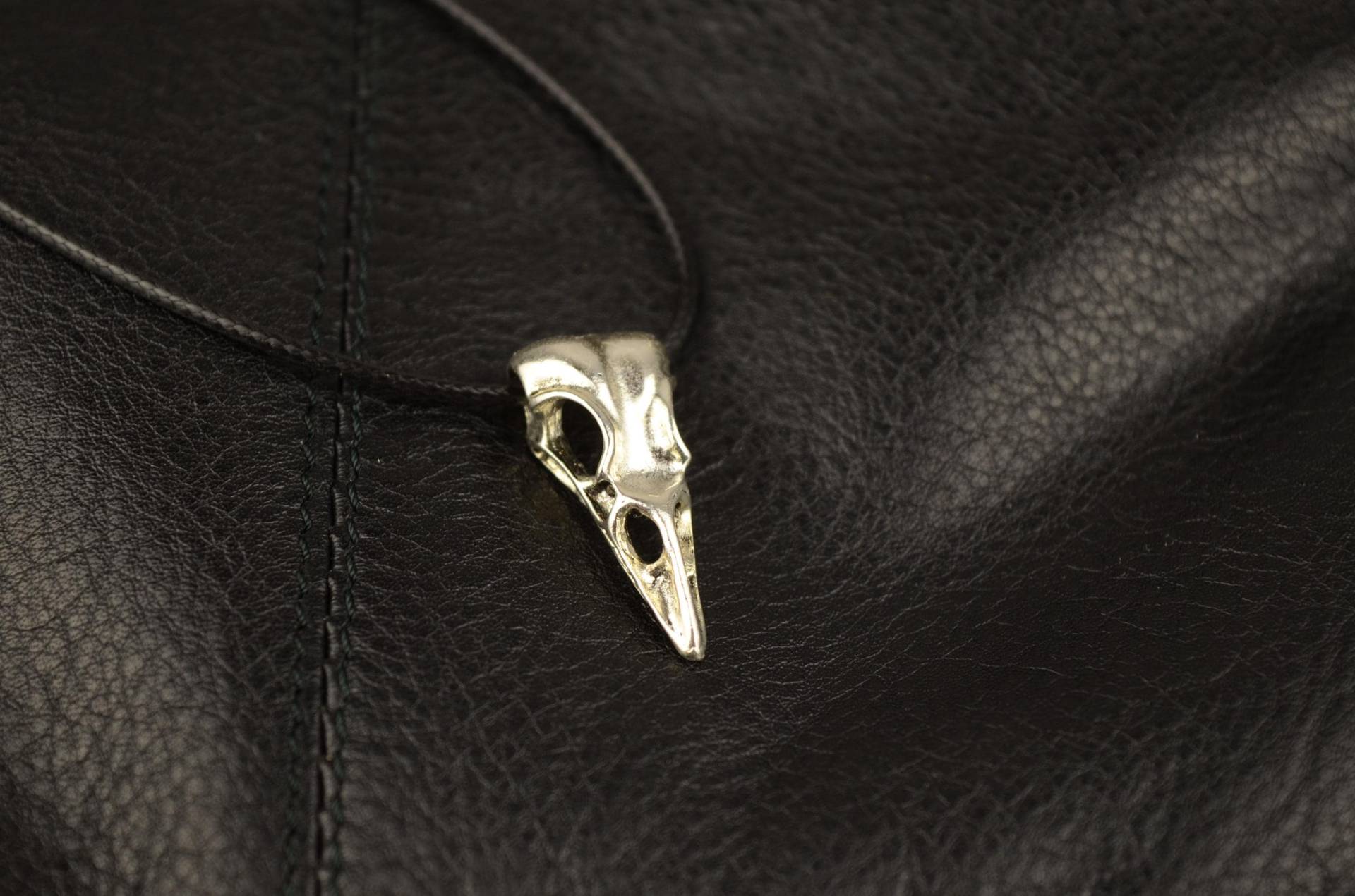 Biker-Kette Herren Vogelschädel Gothic Punk Schwarz Silbern Verstellbar Biker-Kette Herren Vogelschädel Gothic Punk Schwarz Silbern Verstellbar von BijouxDePartout