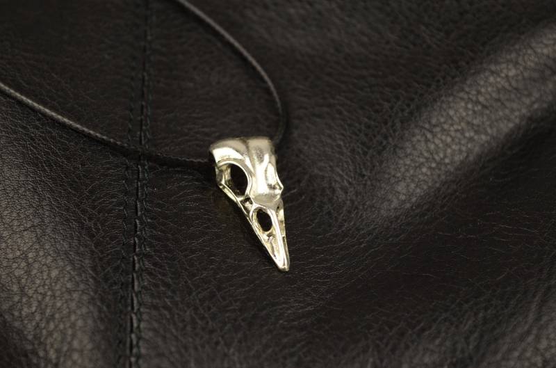 Biker-Kette Herren Vogelschädel Gothic Punk Schwarz Silbern Verstellbar Biker-Kette Herren Vogelschädel Gothic Punk Schwarz Silbern Verstellbar von BijouxDePartout