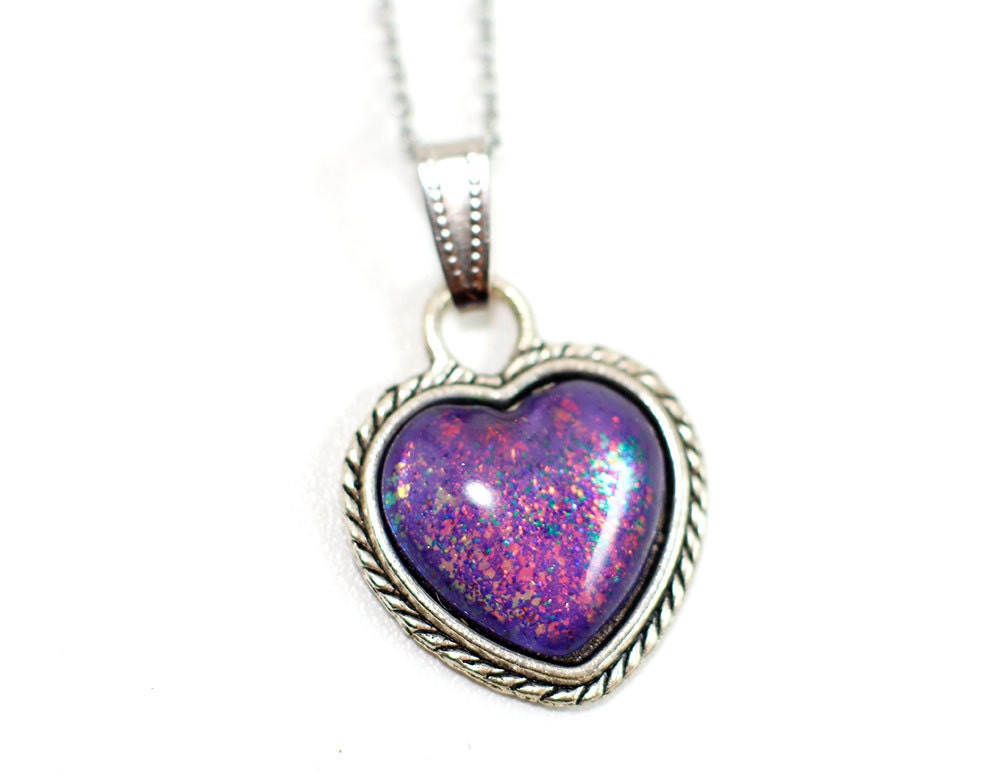 Lila Galaxy Herz Anhänger Lila Galaxy Herz Anhänger von BijouxGalaxy