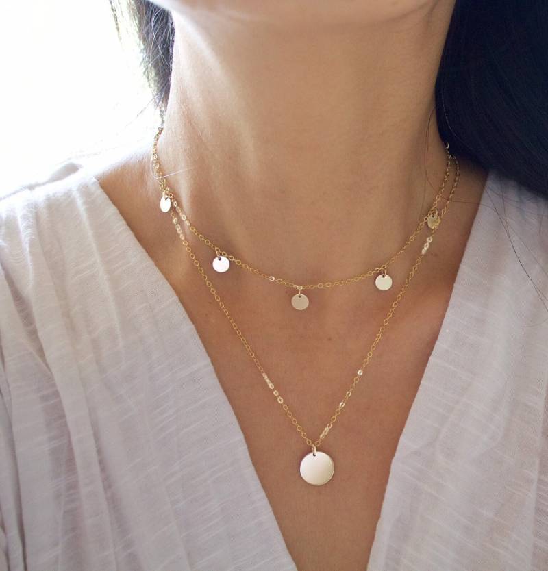 Layering Halsketten-Set Personalisiertes Gold Fill, Roségold, Silber Layering Halsketten-Set Personalisiertes Gold Fill, Roségold, Silber von BijouxMEE