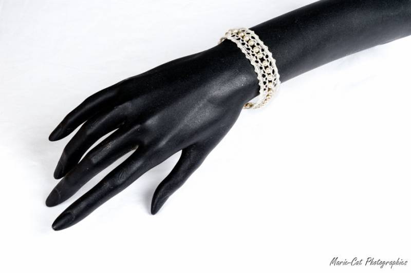 Hochzeitsschmuck „Eloïse" Armband Aus Klöppelspitze von BijouxPauletteDerive