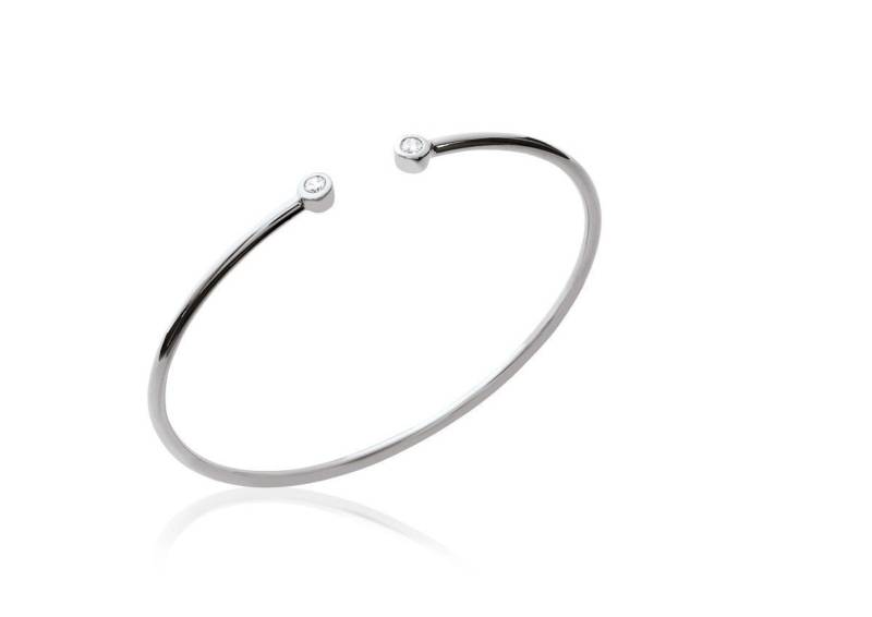 Feiner Armreif Mit Zirkonia Aus Silber Oder 16 Karat Vergoldet von Bijouxeliseetmoi