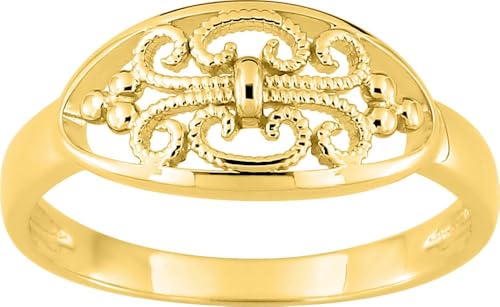 Bijouxenvogue 18-karätiger Goldring Größe 58 von Bijouxenvogue