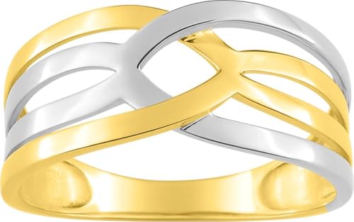 Bijouxenvogue 18-karätiger rhodinierten Goldring Größe 53 von Bijouxenvogue