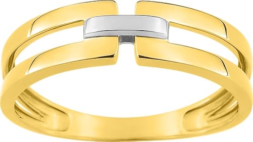 Bijouxenvogue 18-karätiger rhodinierten Goldring Größe 61 von Bijouxenvogue