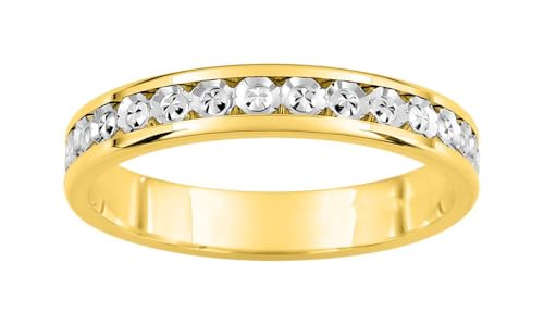 Bijouxenvogue 18-karat Gelb- und Weißgoldring Größe 56 von Bijouxenvogue