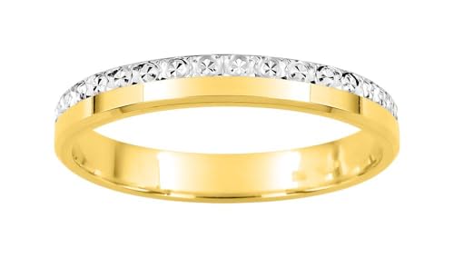 Bijouxenvogue Allianz aus 18 Karat Gelb- und Weißgold Größe 54 von Bijouxenvogue