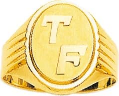 Bijouxenvogue Herrenring aus 18 Karat Gold Größe 50 von Bijouxenvogue