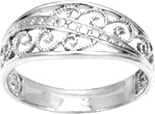 Bijouxenvogue Rhodinierten Silberring Größe 63 von Bijouxenvogue